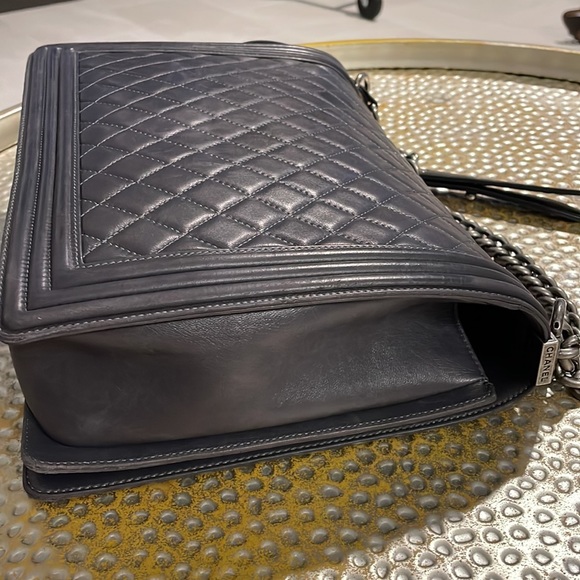 COPY - Authentic Chanel Large Quilted Caviar Boy Bag Purse - Picture 12 of 17